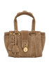Small Padlock Tote, &pound;320, Handbags, Beige, Suede, Front view